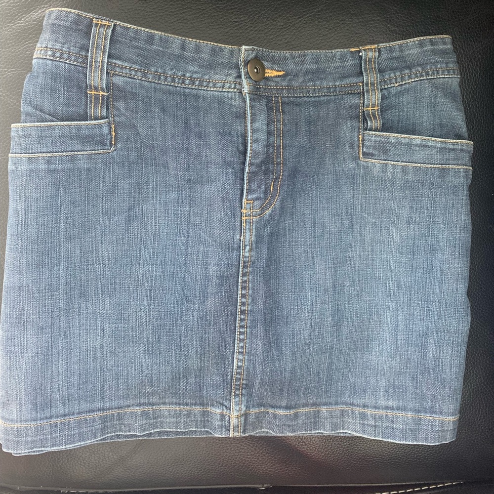 HM denim mini skirt size 10